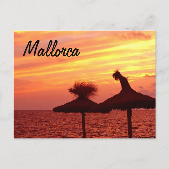 Coucher de soleil de Majorque - Carte postale (Devant)