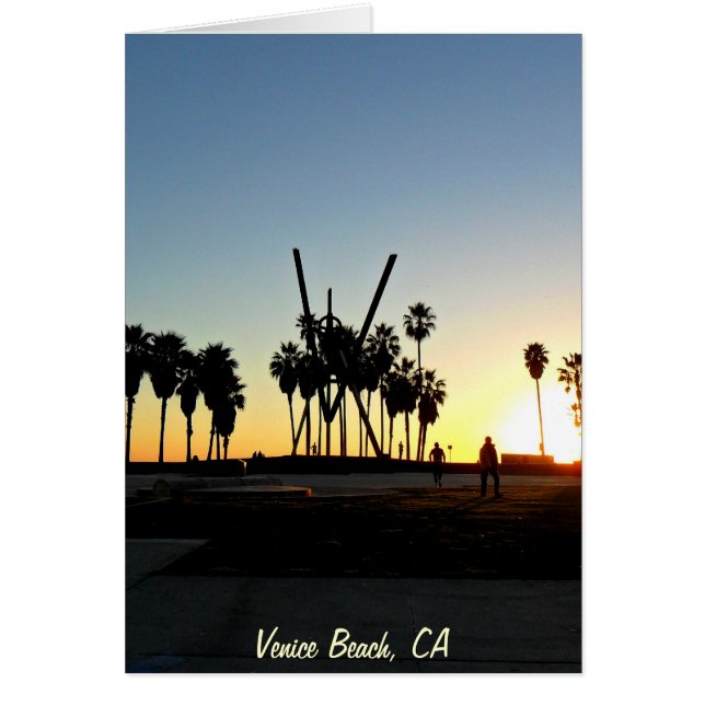 Coucher de soleil de Venice Beach (Devant)