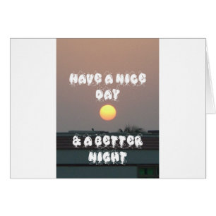 Coucher de soleil d'or avec Bonne Journée/Soirée