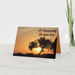 Coucher de soleil du Kansas avec carte de sympathi