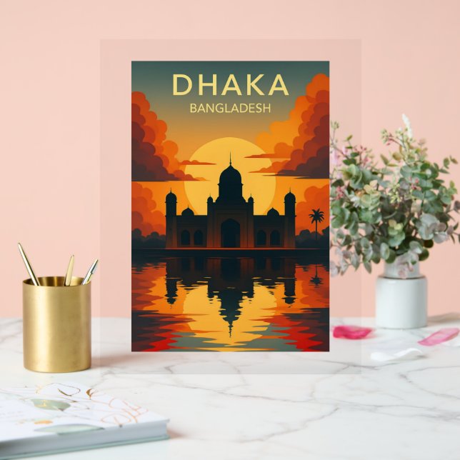 Coucher de soleil du mausolée de Dhaka - Poster de (Mariage)