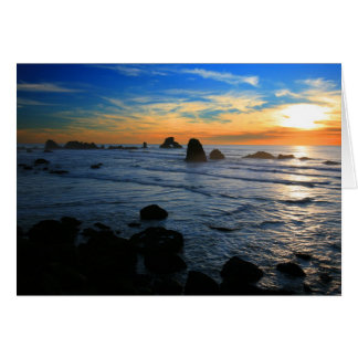Coucher de soleil du parc d'état Ecola