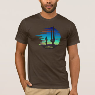 Coucher de soleil en Arizona. T-shirt sur mesure.