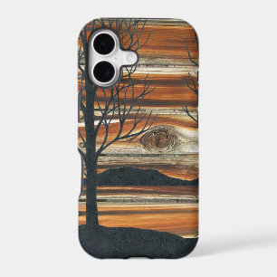 Coucher de soleil en bois