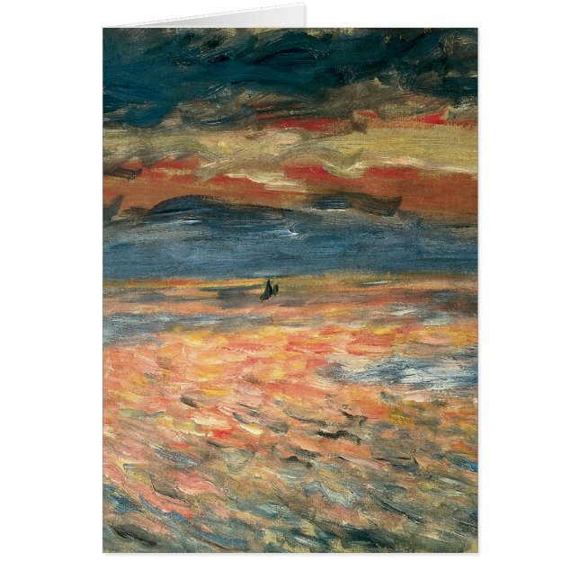 Coucher de soleil en mer par Pierre Renoir, Art Vi (Devant)