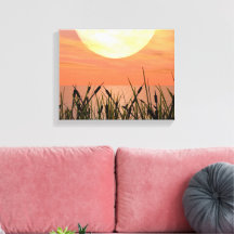 Coucher de soleil glorieux - toile d'Art numérique