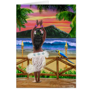 COUCHER DE SOLEIL HULA HAWAÏEN