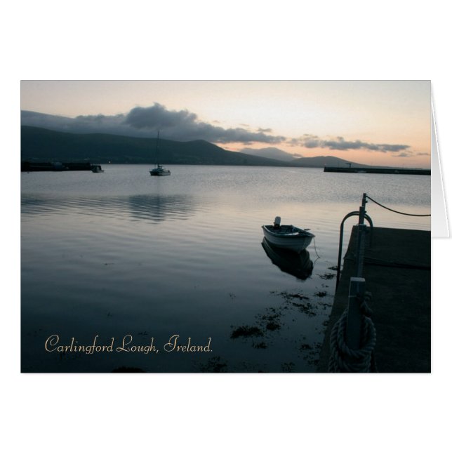 Coucher de soleil irlandais : Carlingford Lough (Devant horizontal)