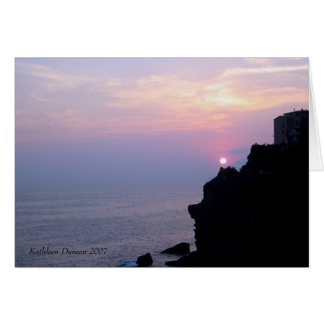 Coucher de soleil italien (Devant horizontal)
