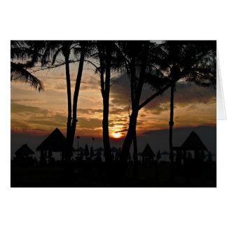 coucher de soleil orange thialand