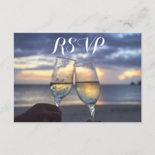 Coucher De Soleil Personnalisé Sur Les Cartes RSVP