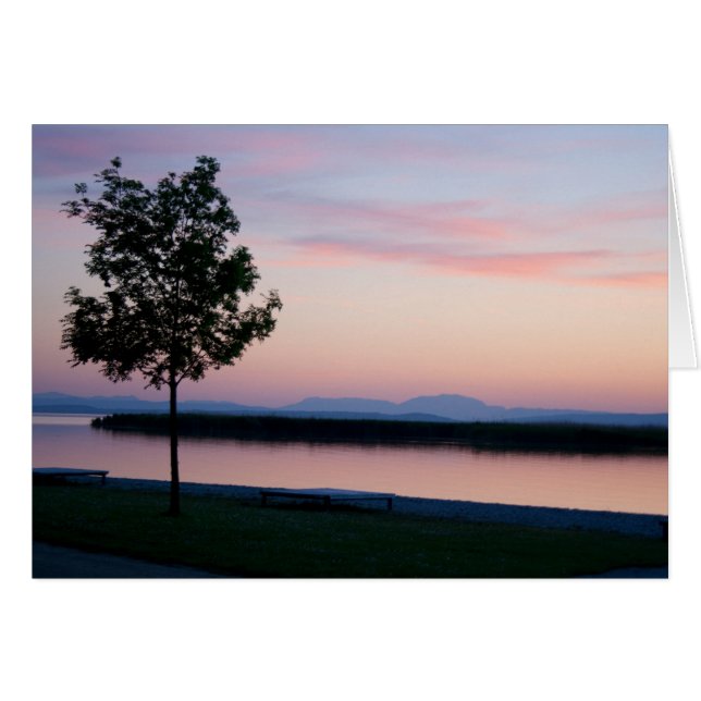 Coucher de soleil rose (Devant horizontal)