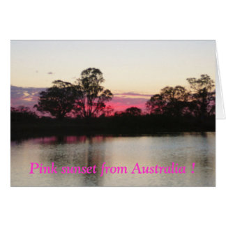 Coucher de soleil rose d'Australie !