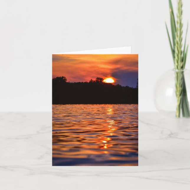 Coucher de soleil rouge (Devant)