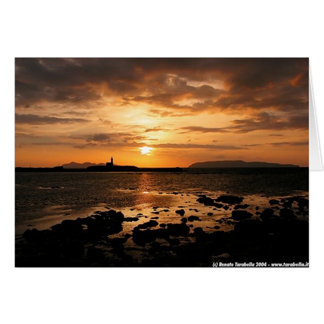 Coucher de soleil sur Egadi (Devant horizontal)