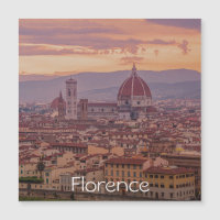 Coucher de soleil sur Florence, Italie Magnet