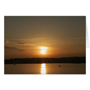 Coucher de soleil sur la baie Cardiff