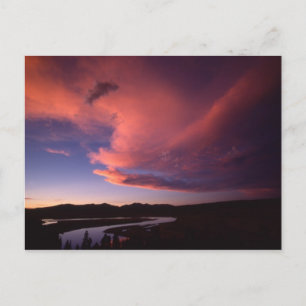 Coucher de soleil sur la carte postale de Hayden V