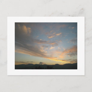 Coucher de soleil sur la carte postale de Medellín