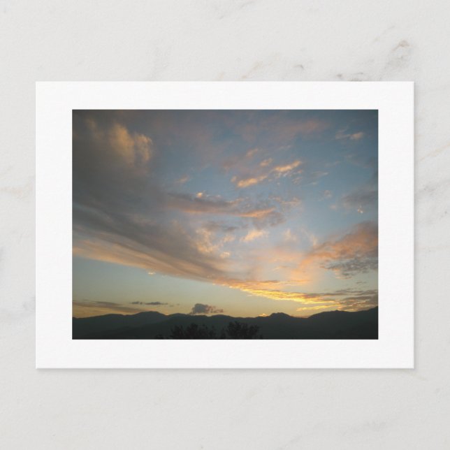 Coucher de soleil sur la carte postale de Medellín (Devant)