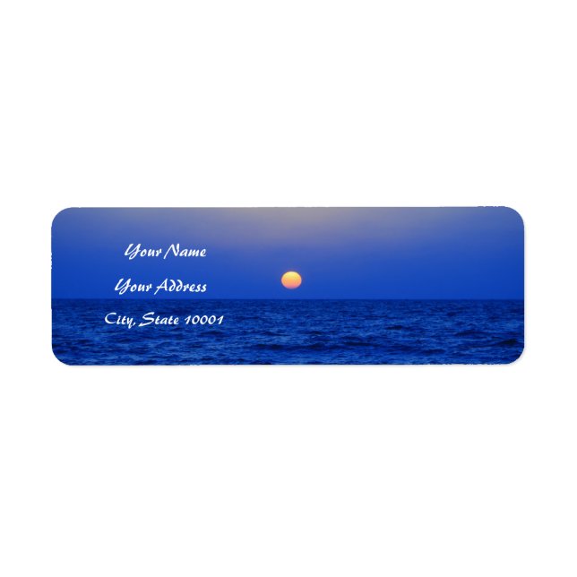 Coucher de soleil sur la mer (Devant)