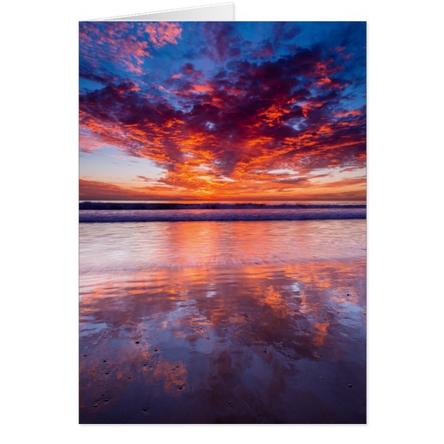 Coucher de soleil sur la mer, Californie (Devant)