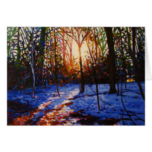 Coucher de soleil sur la neige 2010
