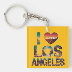 Coucher de soleil sur la skyline de Los Angeles &
