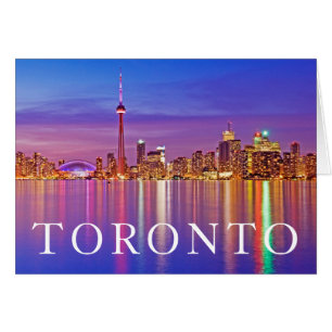 Coucher de soleil sur la skyline de Toronto