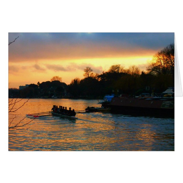 Coucher de soleil sur la Tamise, Kingston-upon-Tha (Devant horizontal)