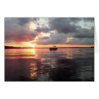 Coucher de soleil sur le lac