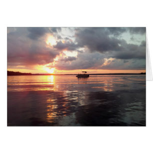 Coucher de soleil sur le lac
