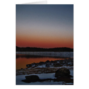 Coucher de soleil sur le lac Arrowhead