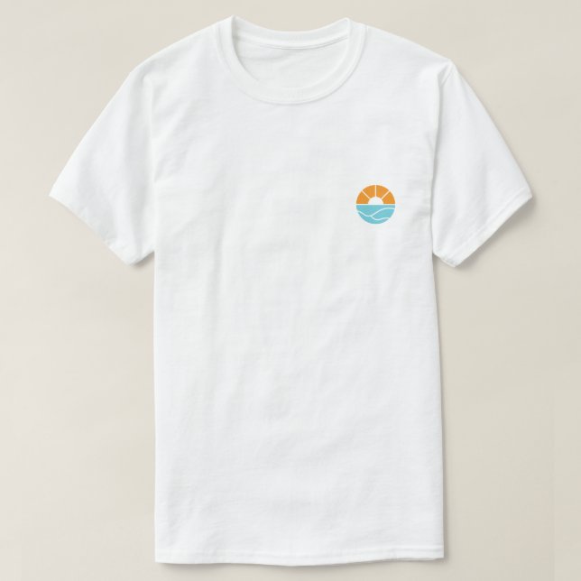 Coucher De Soleil Sur Le T-Shirt De Plage (Design devant)