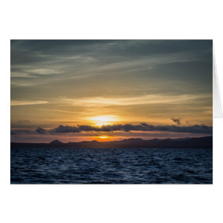 Coucher de soleil sur l'île Bartolome