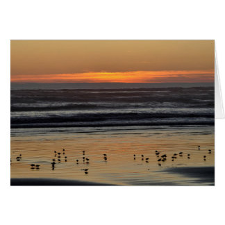 Coucher de soleil sur l'océan Pacifique