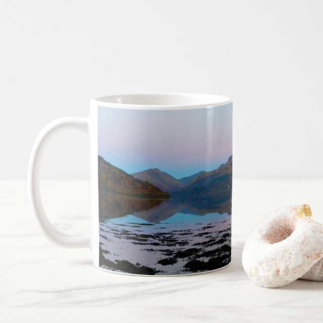 Coucher de soleil sur Loch Fyne, Scotland Mug (Avec donut)
