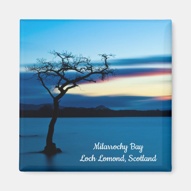 Coucher de soleil sur Loch Lomond, Scotland Magnet (Devant)
