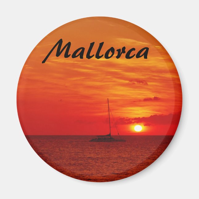 Coucher de soleil sur Majorque - Magnet souvenir (Devant)