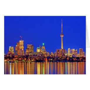 Coucher de ville de Toronto la nuit