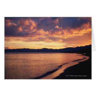 Coucher du soleil à la plage