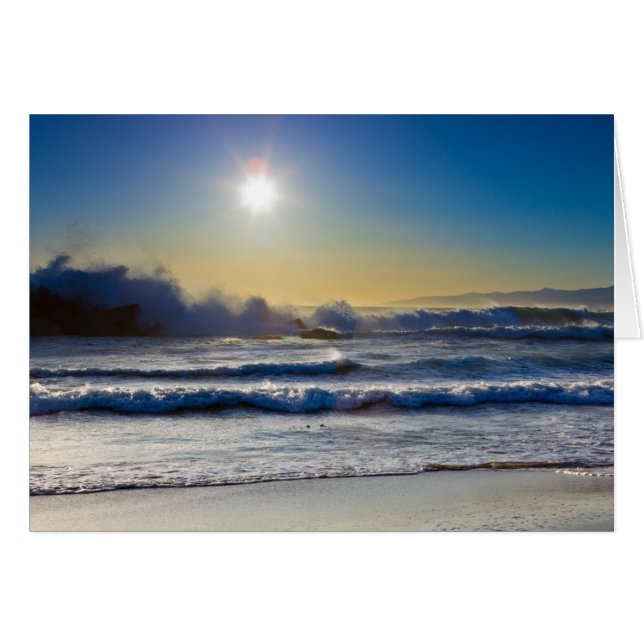 Coucher du soleil à la plage de Santa Monica, (Devant horizontal)