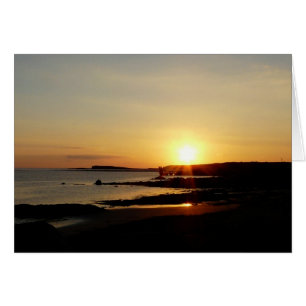 Coucher du soleil au-dessus de baie de Galway