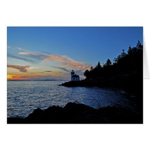 Coucher du soleil au parc d'état de Lime Kiln Pt