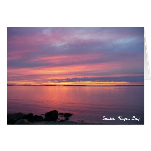 Coucher du soleil, baie de Noyac (Devant Horizontal)