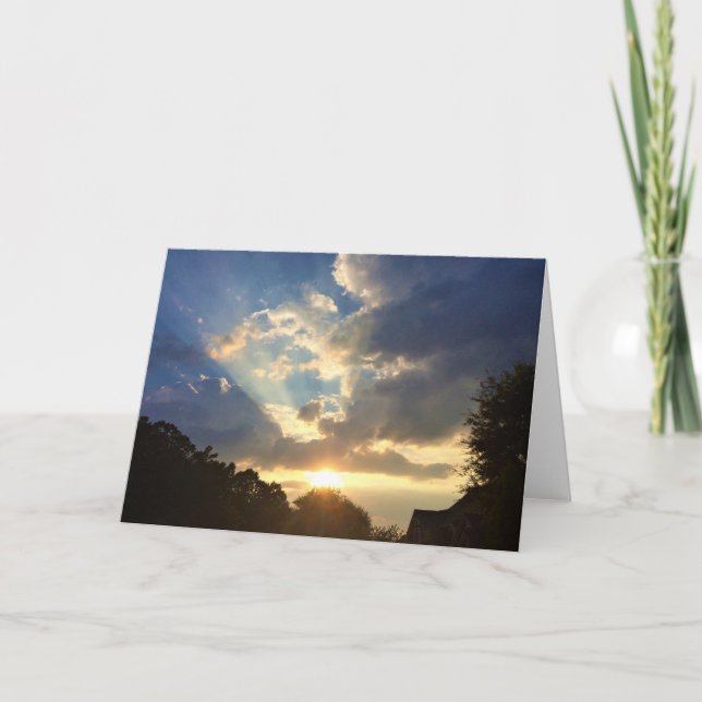 Coucher du soleil, carte (Devant)
