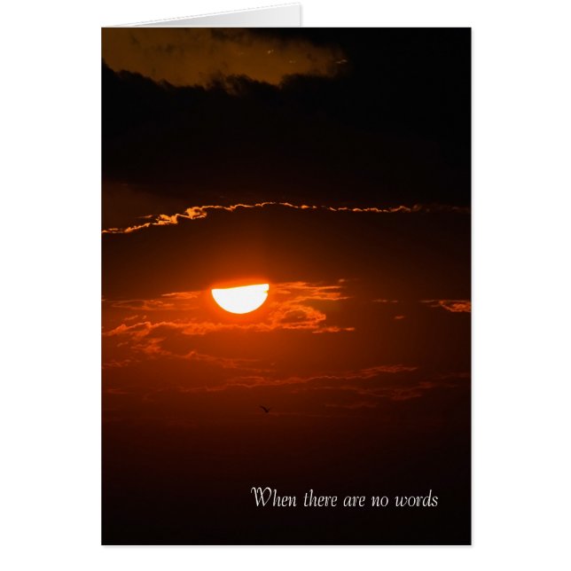 Coucher du soleil dans les nuages sympathie (Devant)