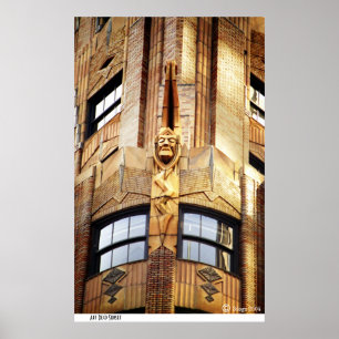 Coucher du soleil d'art déco