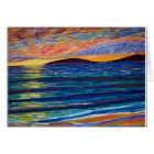 coucher du soleil de couleur