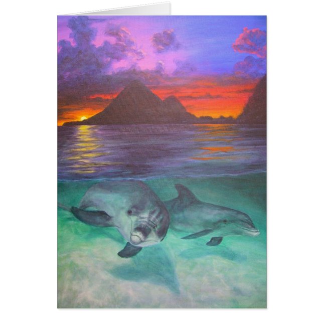 coucher du soleil de dauphin (Devant)